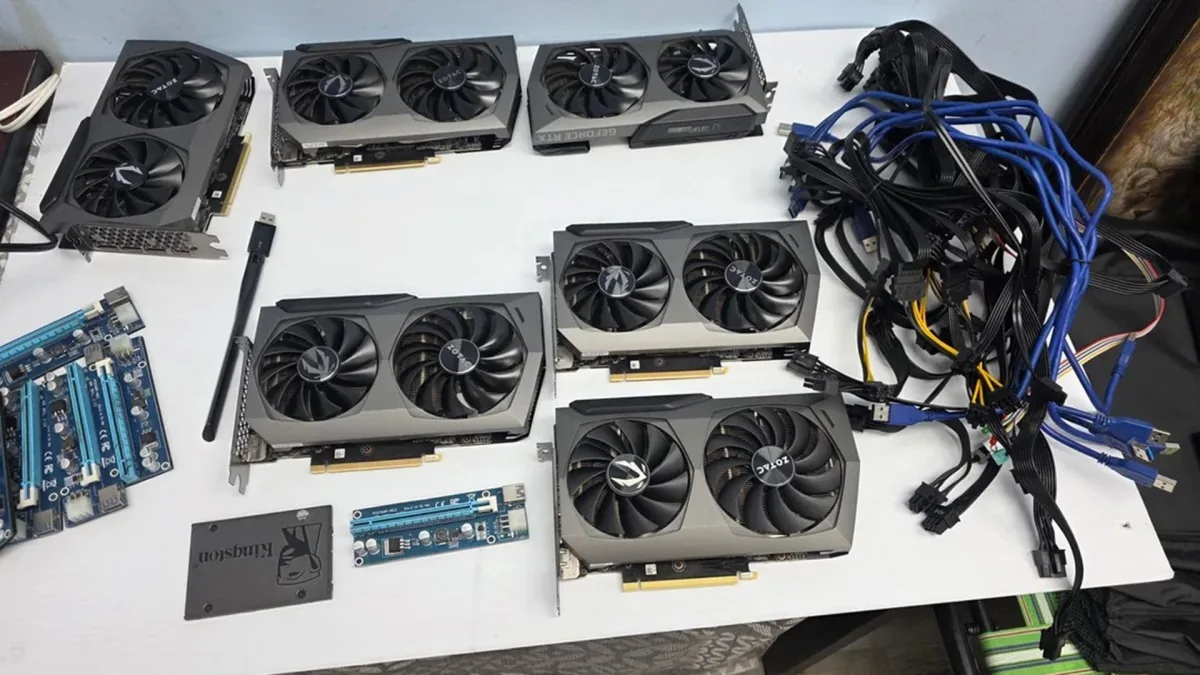 Lucky PC scavenger discovers 12 RTX 3070 GPUs from the crypto mining era — cards survived years of basement storage with only minor signs of wear
