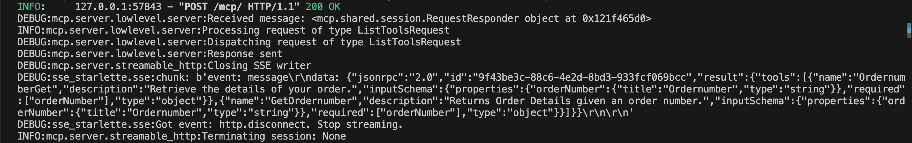 MCP detects two endpoints