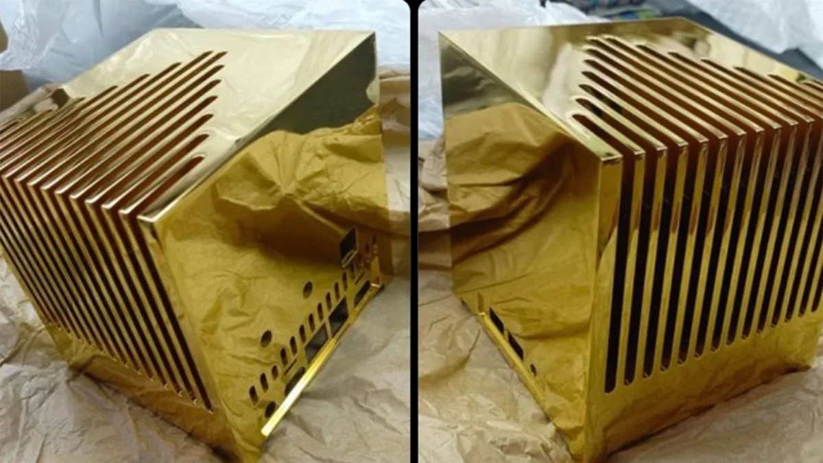 Custom 24-carat gold mini PC costs around $1.7 million, weighs nearly 29 pounds for up to 50% faster heat transfer