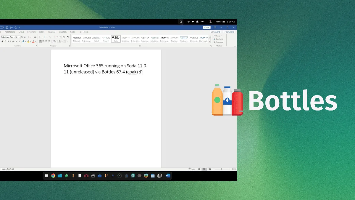 Bottles' Founder Has Managed to Run Microsoft 365 on Linux