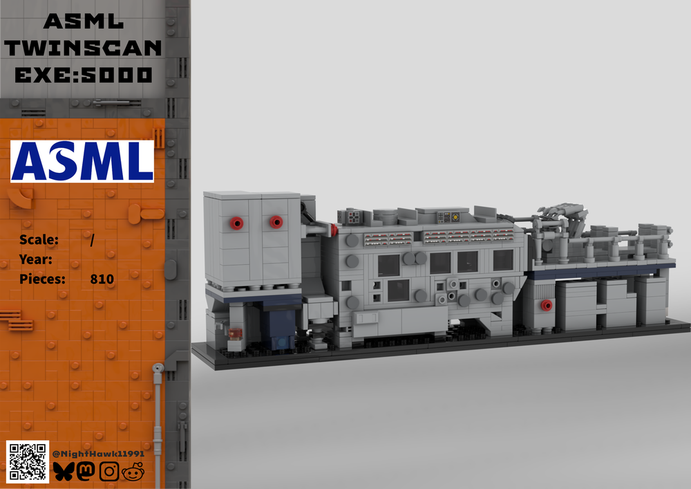 ASML TWINSCAN EXE:5000 Lego kit Rebrickable version