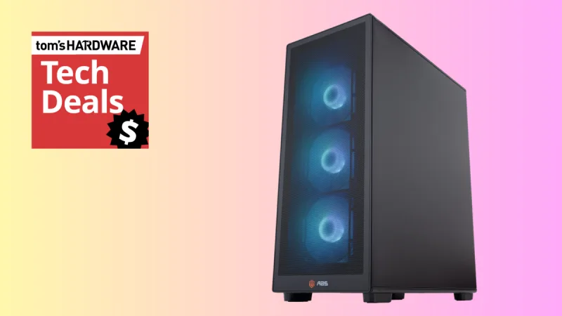 Save $450 on this 4K gaming PC with an RTX 5070 Ti and 9800X3D, now $2,549.99